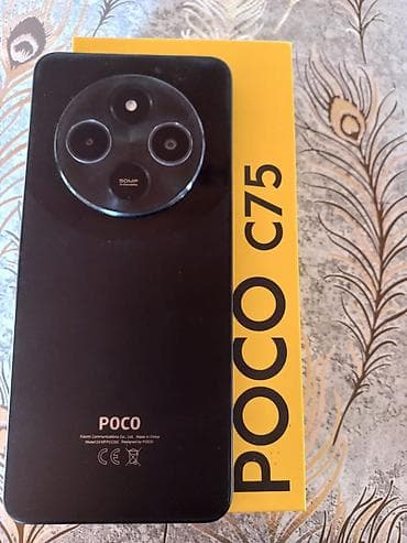 borofone be28 plus: Poco C75, 256 GB, rəng - Qara, Barmaq izi — 1