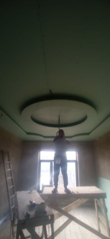 metbex tavan dizaynlari: Istənilən növ alçıpan fiqurlarının yığılması tv agentlərin ara kesme — 5