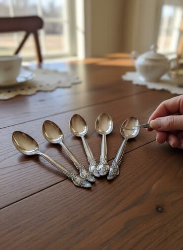 Antik kofe qaşıqları, melxiorədədlə almaq mümkündür - Material