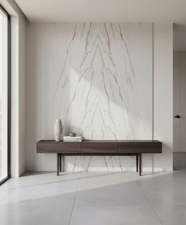 Mərmər effekti verən PVC divar panelləri. 1.Arxası özü