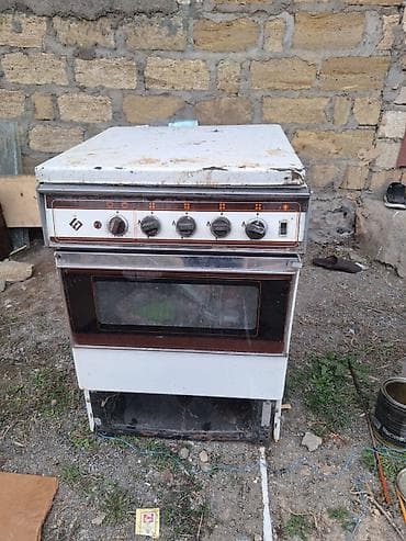 Qaz sobası Ayrıca dayanan, 4 gözlü, İşlənmiş