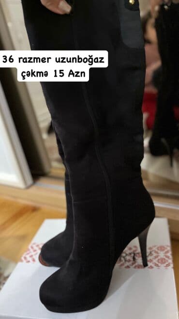 Uzunboğaz, Ölçü: 36, rəng - Qara, Yeni