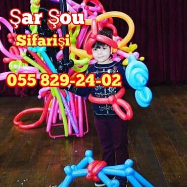 проведение детских праздников: Şar şou sifarişi Sizdə uşaqlarınızın ad günlərini unudulmaz və yadda — 1