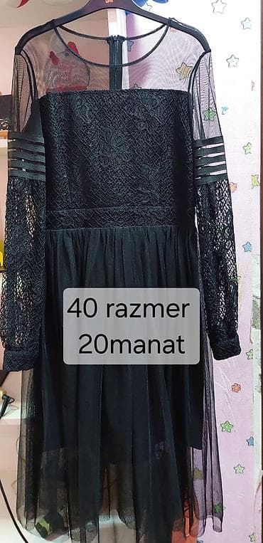 Qadın paltarları 1) Qara məxməri don - Ölçü: 42 - Qiymət: 20 manat — 2