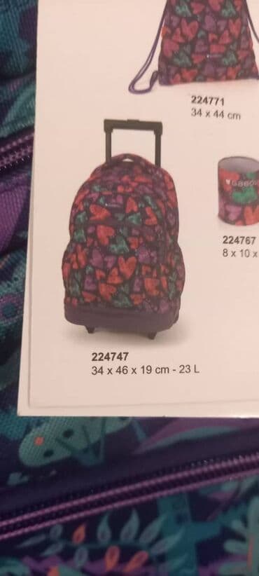 təkərli məktəbli çantaları: Təkərli məktəbli çantası+termo-çanta "Gabol" Brend: Gabol İstehsalçı — 3