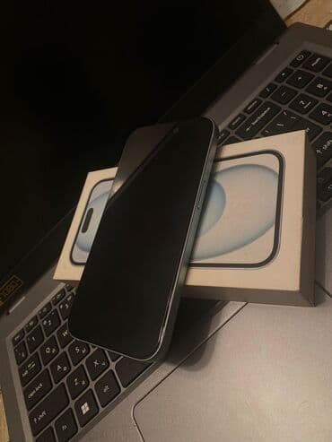 iphone 15 sade qiymeti: IPhone 15, Белый — 2