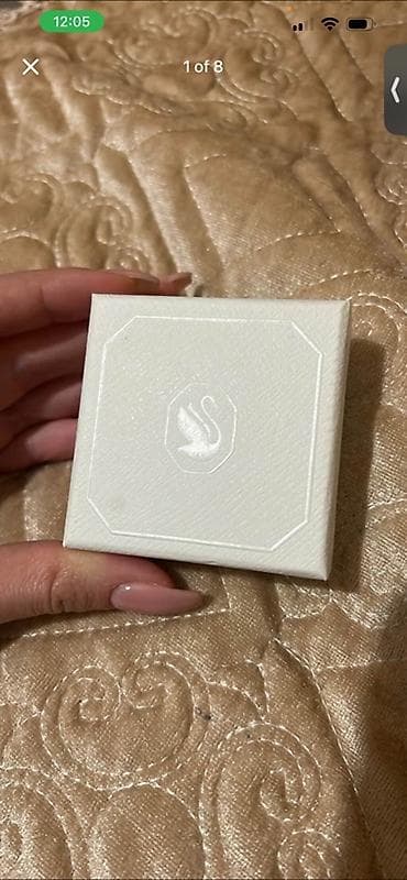 Аксессуары: Swarovski “Constella” asqılı sırğalar - Rəng: mavi - Kəsim: oval cut — 1
