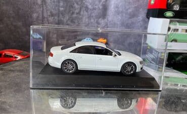 10 qepik: Коллекционная модель AUDI A8 D4 white 2010 Kyosho Scale 1:43 Art. — 9