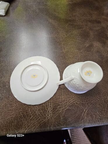 mekke gülü çayı qiymeti: Çay dəsti, rəng - Bej, Farfor, 6 nəfərlik, Türkiyə — 2