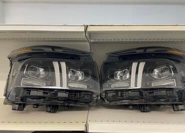 s150 fara: Qara rəngli, LED işıqları olan iki ədəd avtomobil farası. Farlar — 1