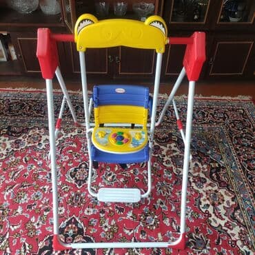 uşaq yelənçəyi: İşlənmiş, Oturacaq-yelləncək, Zontiksiz, Metal — 2