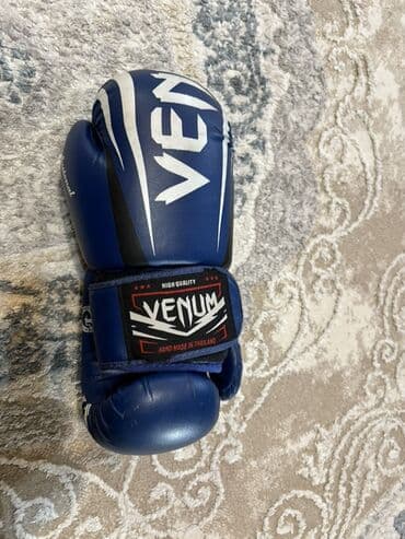 Боксерские груши: Venum boks əlcəkləri - Brend: Venum - Rəng: Göy/aq-ağ detallarla — 2