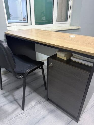 Офисные столы: Ofis masası – kompakt və funksional 2 ədəd var əldə - Material — 2