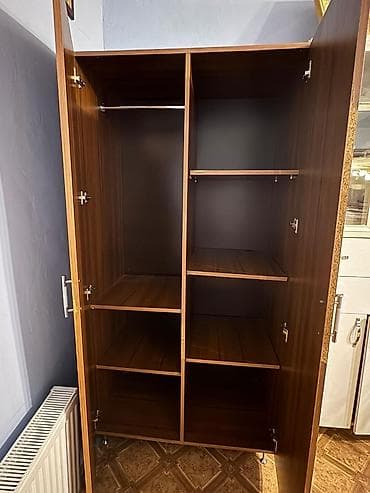 dolab ofis: İki qapılı geyim şkafı - Material: laminat/DPF ağac teksturalı örtük — 1
