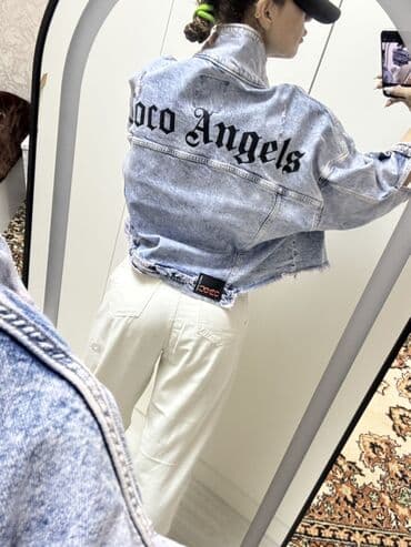 Gözəllik və sağlamlıq: Qadınlar üçün qısa cins gödəkçə - Model: “Loco Angels” yazılı — 3