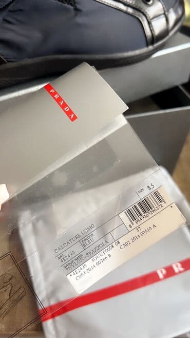 reebok dmx qadın krossovkaları: 445 azn e alınıb…prada. Original. Nylon+spazzolato blue — 4