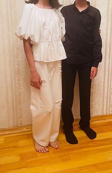 Qız uşaqı desti şalvar 30 köynek 20 m Oğlan uşaqı desti şalvar 25