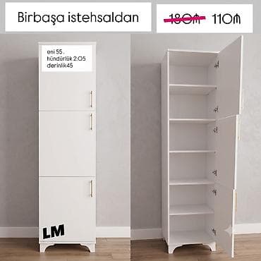 dolab ofis: Bir qapılı dolablar təmiz laminatla 📌 Qiymət : 110₼ Təhvil qısa — 2