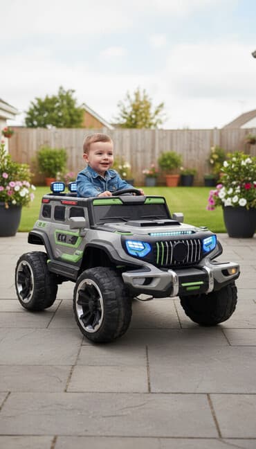 usaq ucun hekim paltari: Uşaq üçün elektrikli off-road maşın - Korpus: SUV tipli dizayn, 4x4 — 1