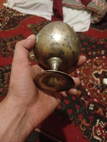 baqema qablar: Qədəhlər, rəng - Qızılı, Metal, 1 əd — 1