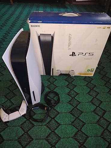 kontakt tv kanallar: PlayStation 5 Fat (Disk versiyası) oyun konsolu Paket tərkibi: - PS5 — 4