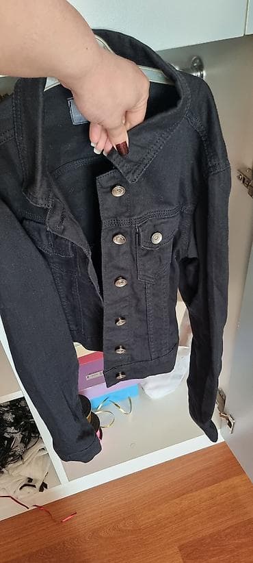 sexsi esyalar: Manga Maksimum Jeans qadın gödəkçəsi - Rəng: qara - Ölçü: M (etiketdə — 1