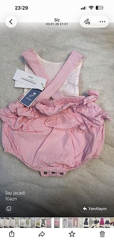 Kombinezon, Qız üçün, 0 - 3 ay