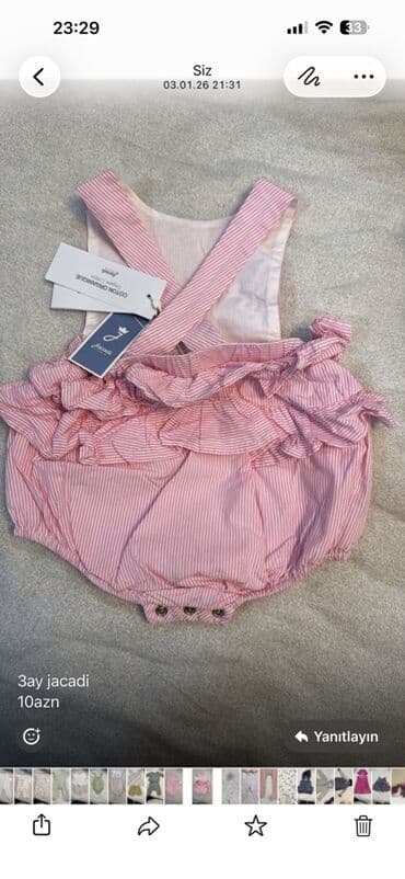 Üst geyimləri: Kombinezon, Qız üçün, 0 - 3 ay — 1