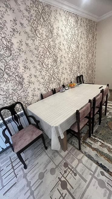 modern metbex mebelleri: Qonaq otağı üçün, Açılan, Dördbucaq masa, 8 stul — 3