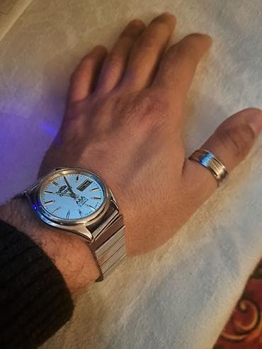 baki saat: İşlənmiş, Qol saatı, Orient, rəng - Gümüşü — 1