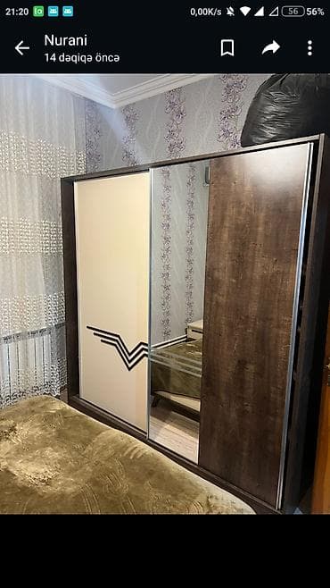 unitaz satilir: Двуспальная кровать, Шкаф, Трюмо, 2 тумбы, Турция, Б/у — 1