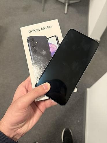 htc one a9 16gb silver: Samsung Galaxy A55, 256 GB, rəng - Boz, Barmaq izi — 1