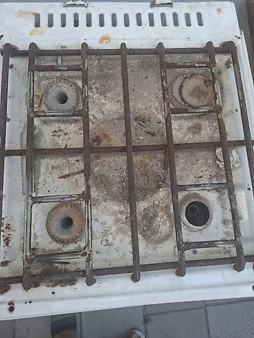 Elektronika: Qaz plitəsi və soba kombinə – 4 gözlü, mexaniki idarəetmə - Üst — 3