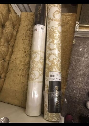 Продаются итальянские обои Roberto Cavalli, 1 рулон 50 манат,всего 8