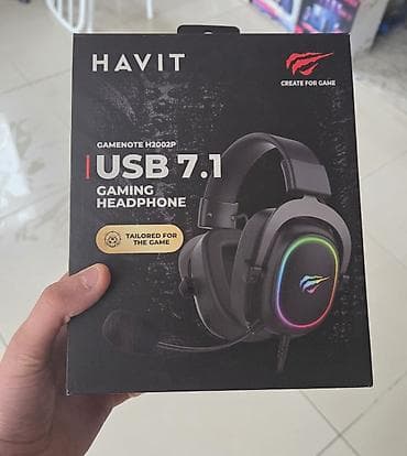 zeng sesi: Havit Gamenote H2002P USB 7.1 Gaming Headset istifadə olunmuş - 7.1 — 1