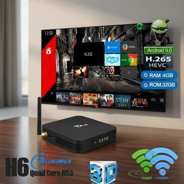 tv aparatı: Yeni Smart TV boks 4 GB / 64 GB, Android, Ünvandan götürmə, Pulsuz çatdırılma, Ödənişli çatdırılma — 1