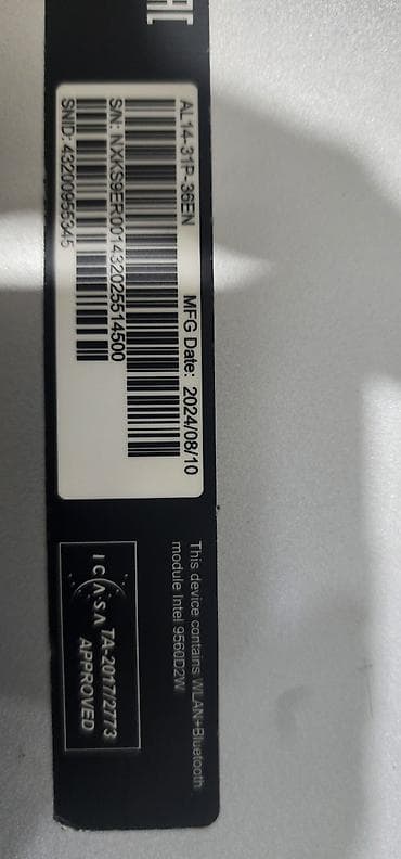 Modemlər və şəbəkə avadanlıqları: İşlənmiş Acer Aspire, 14 ", Intel Core i3, 512 GB — 4