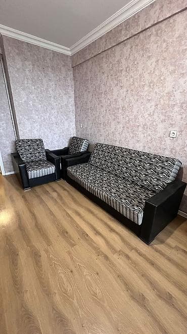 kamod satilir: İşlənmiş, Divan, 2 kreslo, Bazalı, Açılan — 1