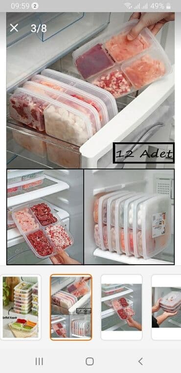 Saxlama qablari satilir. Yenidi. Karobkasinda. 10 denedi icinde