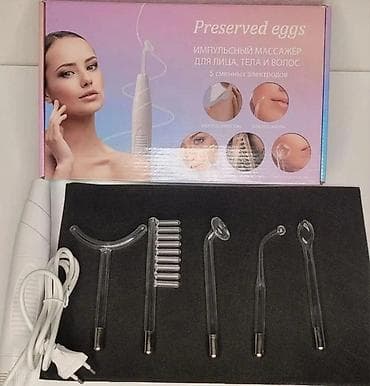 massajor aparat: Yüksək tezlikli impuls masaj cihazı – üz, bədən və saç üçün Komplekt — 2