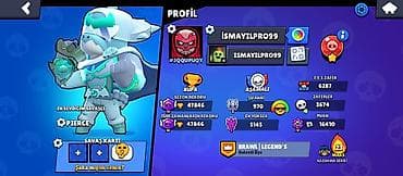 Brawl Stars oyun hesabı - Profil adı: İSMAYILPRO99 - Kupa 47.846