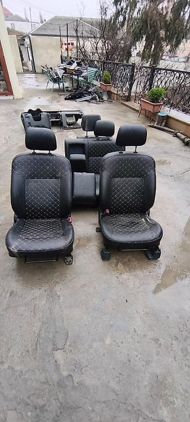 Şin və təkərlər: Mitsubishi Airtrek üçün alikantar dəri oturacaqlar. Tam saz vəziyyətdə — 5