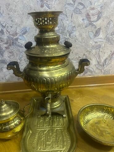 perfe: Misin dəstindən ibarət klassik samovar komplekti - Material: parlaq — 2