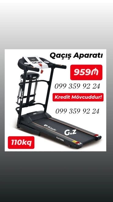 *QAÇIŞ APARATI 959AZN* *Model- CARDİO KLN 515D PRO* Sürət-1.0-14 km/s