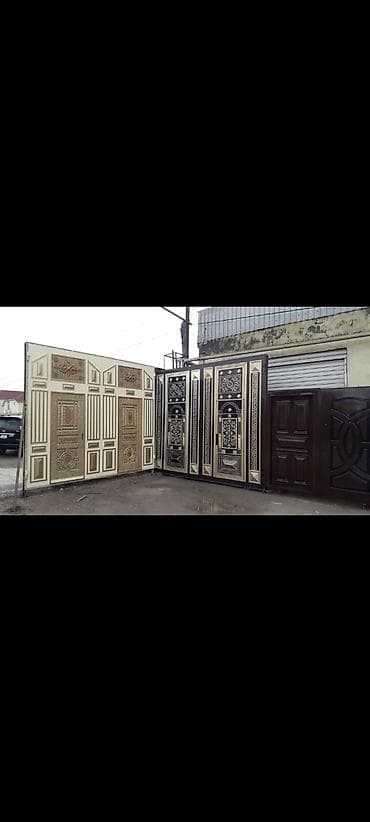 qab: Dəmir Həyət darvazası, Yana açılan, Mexaniki, Qapı ilə, Kredit yoxdur — 7
