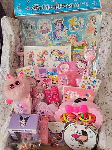 ПОДАРОЧНЫЙ НАБОР ДЛЯ ДЕВОЧКИ 🎀🎁 Яркий и милый бокс с 25+ предметами — — 2