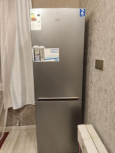 Yeni 2 qapılı Beko Soyuducu Satılır, rəng - Boz