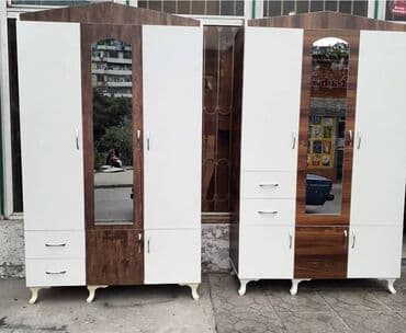 Шкафы: Новый, Распашной, 3 двери Прямой шкаф, Гардеробный шкаф — 4