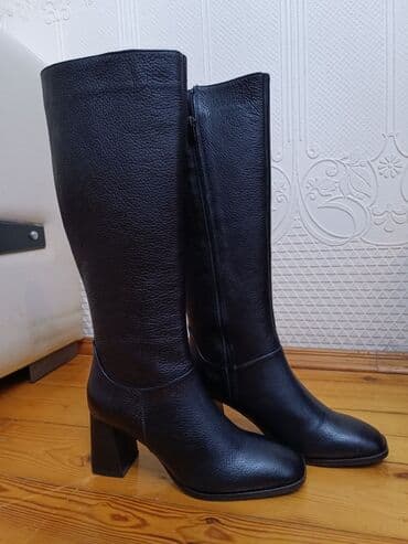 çəkmə: Çəkmə, Ölçü: 38, rəng - Qara, Yeni — 4