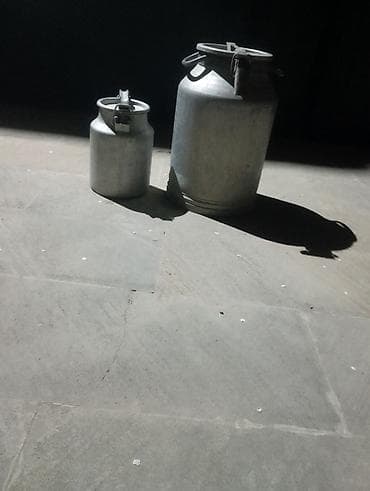 balta sapı: Alüminium süd qabları – 2 ədəd dəst - Material: qalın divarlı — 2